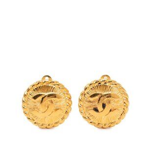 Chanel CC Logo Gold Plated Ring